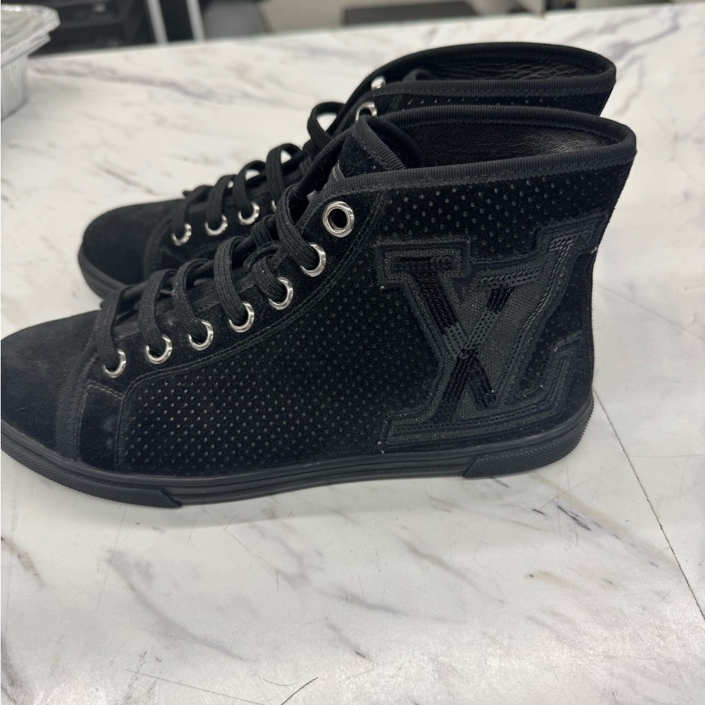 Louis Vuitton Hightop Sneaker Perforated Suede